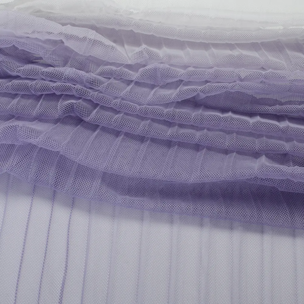 Тюль 1 м/п Plisse сетка 300 см цвет фиолетовый 85342218 STLM-2196517 AMAZONTEXTILE  - Вид №1