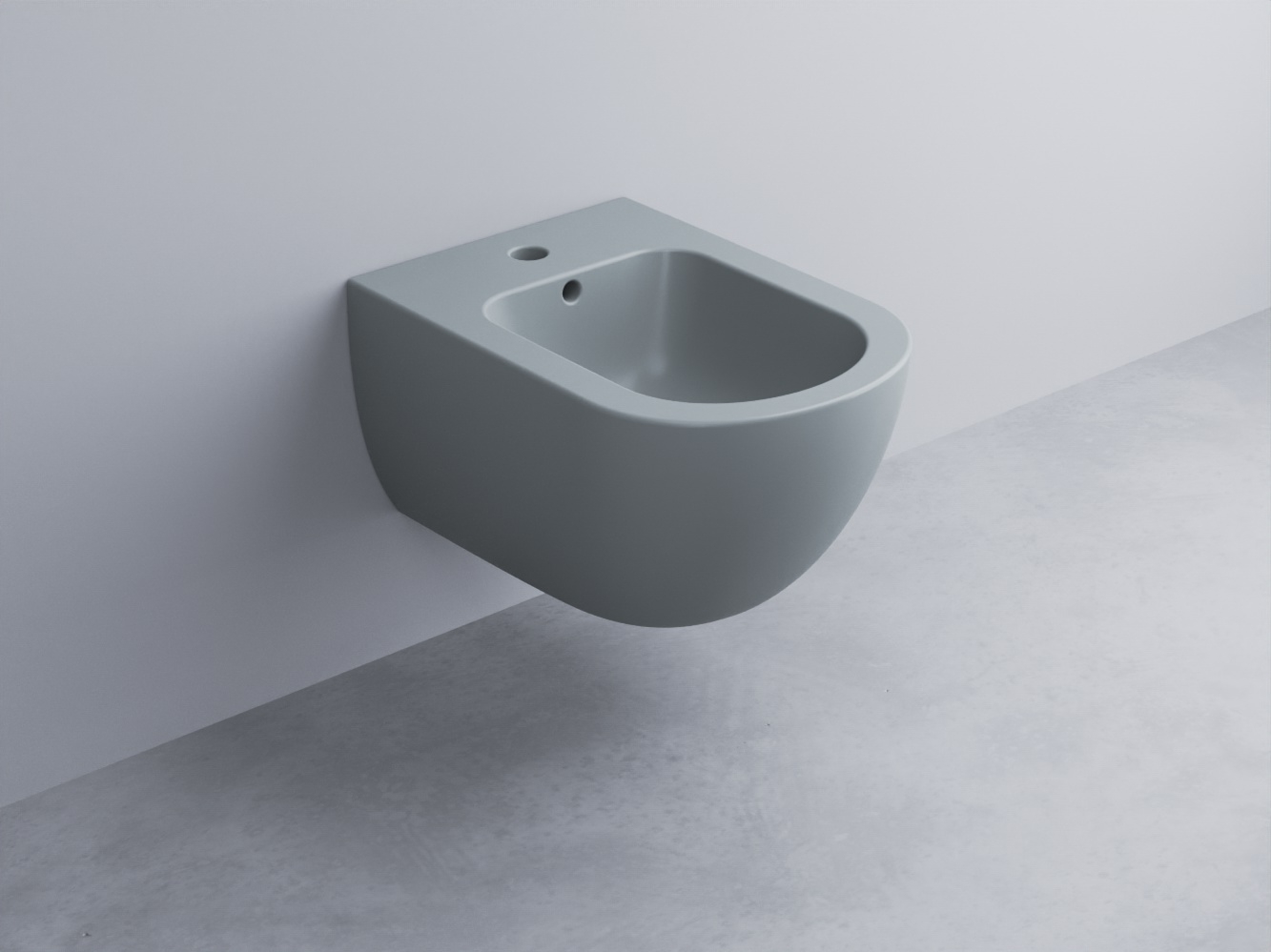 EJBSR-BR Биде подвесное с одним отверстием под смеситель, в комплекте с крепежами Enjoy Mini 48 cielo Enjoy + Amedeo Ceramica Cielo