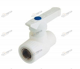 Кран шаровый KALDE D20х1/2" ВР с рычагом белый 3242VLB200B04