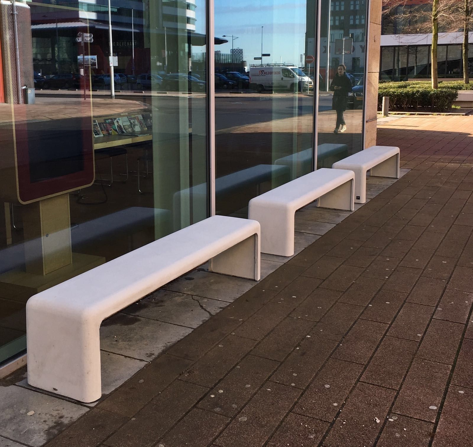 Скамейка из армированного волокном бетона без спинки SIT Softshapes ARCH-00137961 - Вид №4