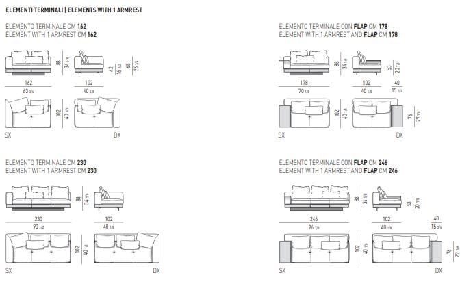 Кожаный диван Minotti Коннери ARCH-00151868 - Вид №4