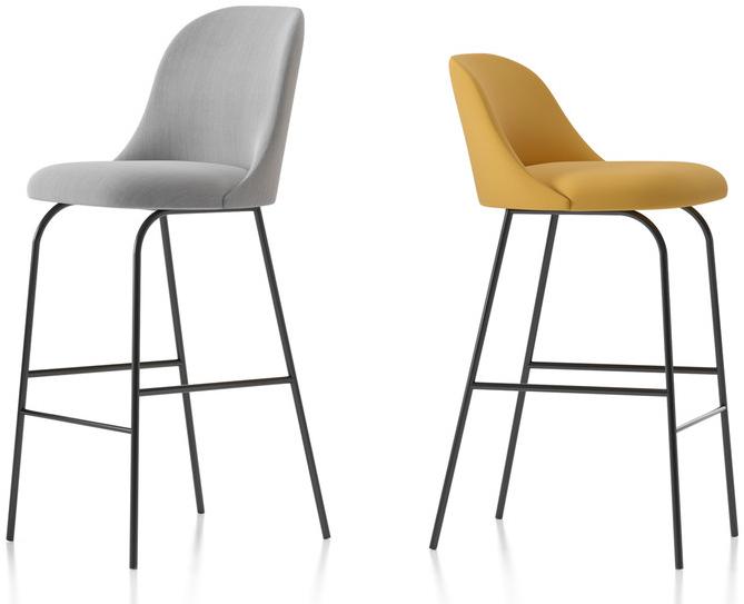 Viccarbe Высокий табурет со спинкой Aleta sun-id-1387207 - Вид №1