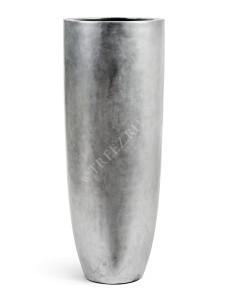 41.3319-04-021-SLV-120 Кашпо  Effectory - серия Metal - Высокий конус Giant - Серебро Цветочная коллекция
