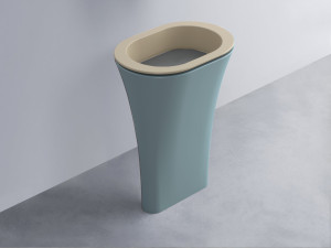 AMLA65-AV+AMPILO-CM+AMCOLO-PL Раковина Amedeo Ovale отдельностоящая cielo Enjoy + Amedeo