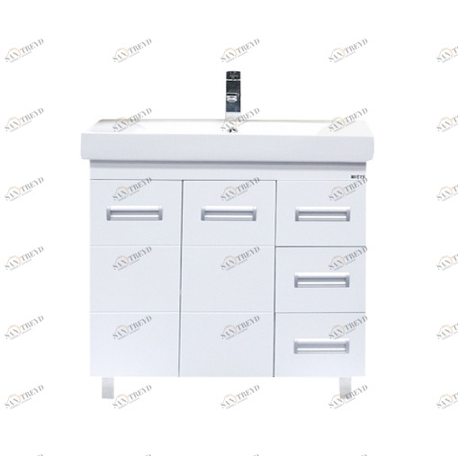 Тумба Селена-90 прямая с 3 ящ. с раков. мебельн. MISTY-90 2312206