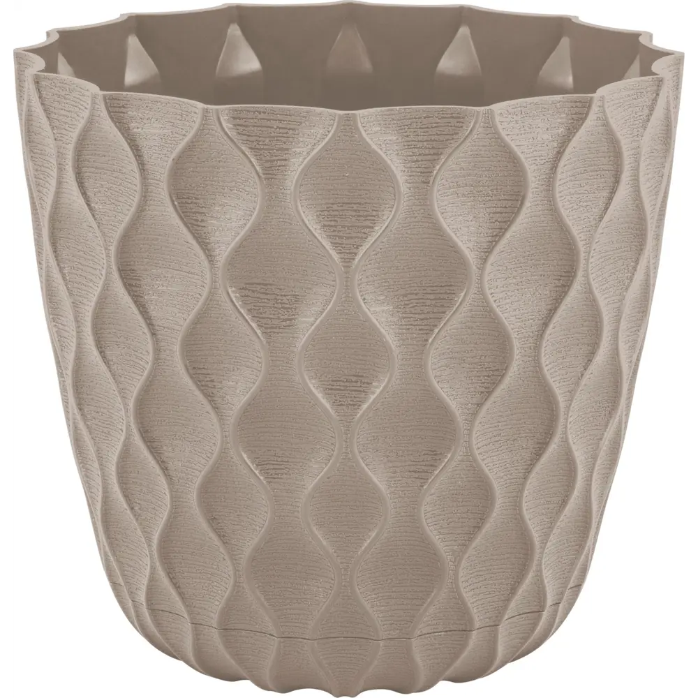 Ingreen Wave — керамический цветочный горшок с поддоном в стиле французский платан 89344199 STLM-1464114