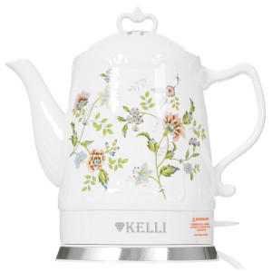 8195731 Электрочайник KELLI KL-1401 белый