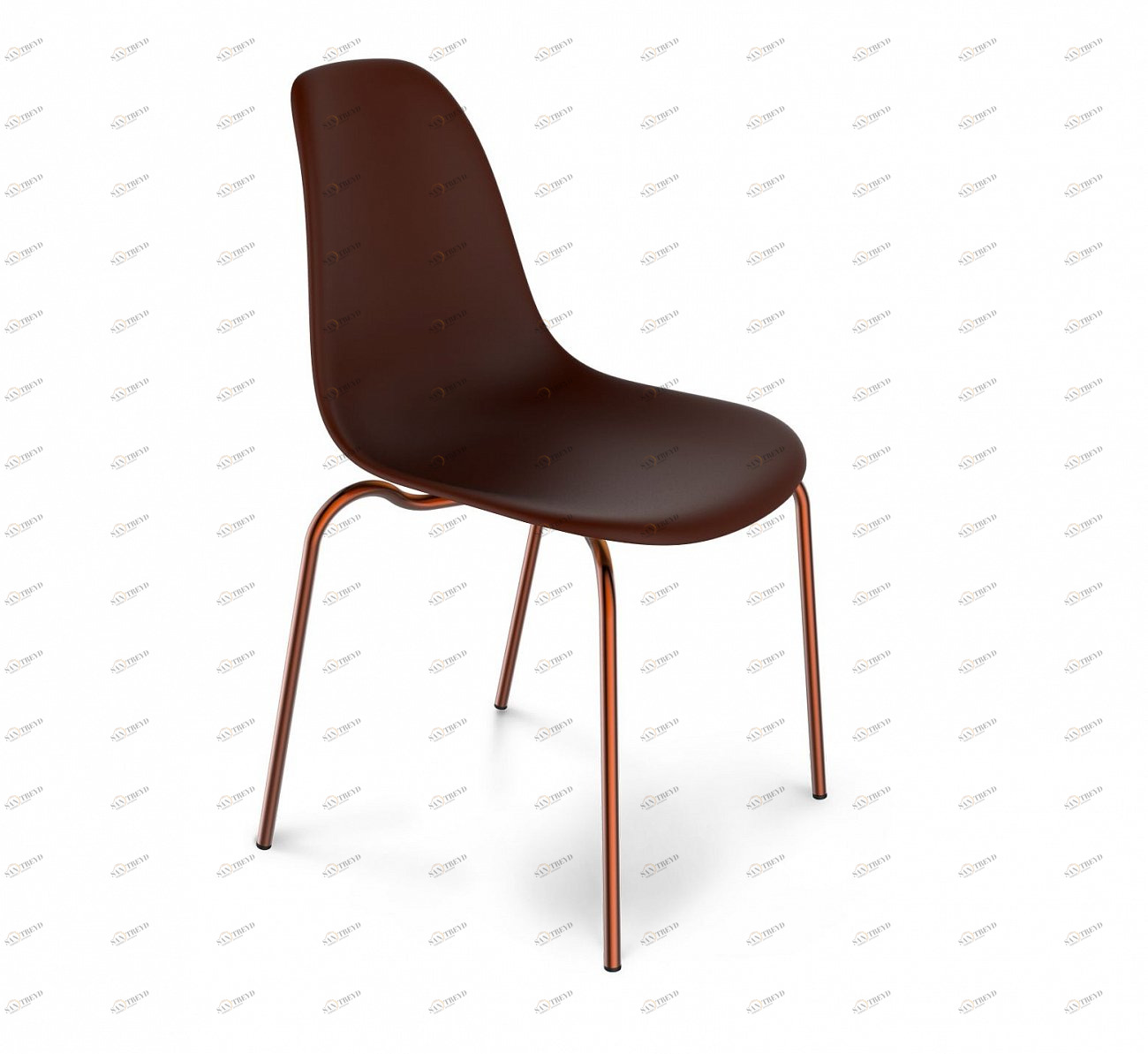 Стул DSR Коричневый S30 (eames style) SHEFFILTON EAMES STYLE 015568 Коричневый 