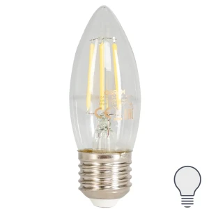 Лампа светодиодная Osram E27 220 В 5 Вт свеча прозрачная 660 лм белый свет