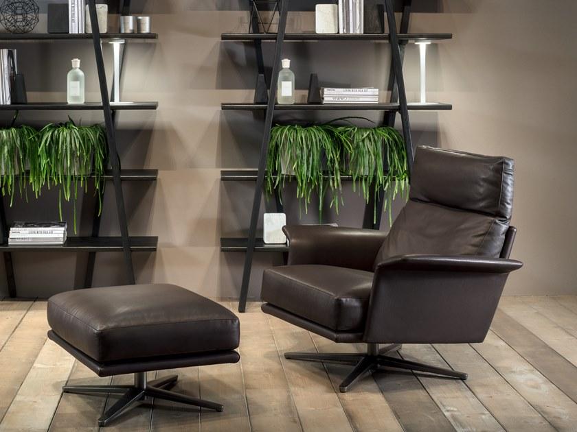 Verzelloni Кожаное кресло с 4 спицами и подлокотниками Nilson sun-id-1475274 - Вид №1