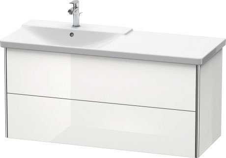 XS418606060 XSquare Тумбочка подвесная Серо-коричневый шелковисто-матовый лак Duravit - Вид №2