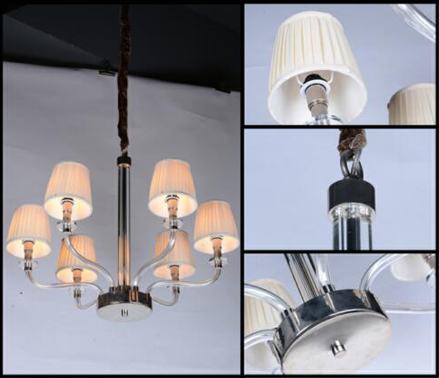 Люстра BRCH9021-6 от Delight Collection белая/прозрачная/никель DELIGHT COLLECTION ДИЗАЙНЕРСКИЕ 247097 Белый  - Вид №2