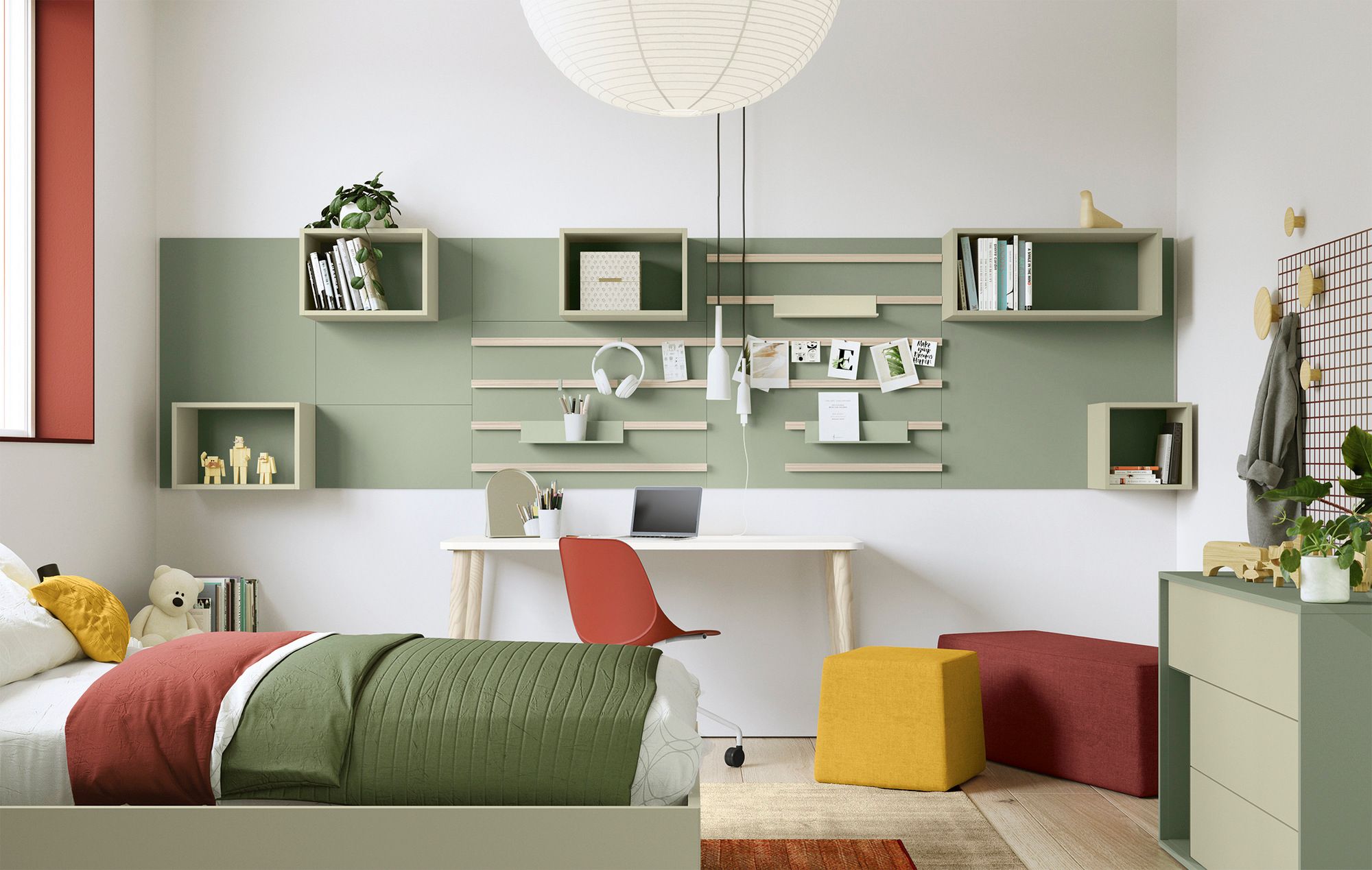 Деревянная спальня для мальчиков на заказ Colombini Casa Golf 2021 ARCH-00139237 - Вид №2