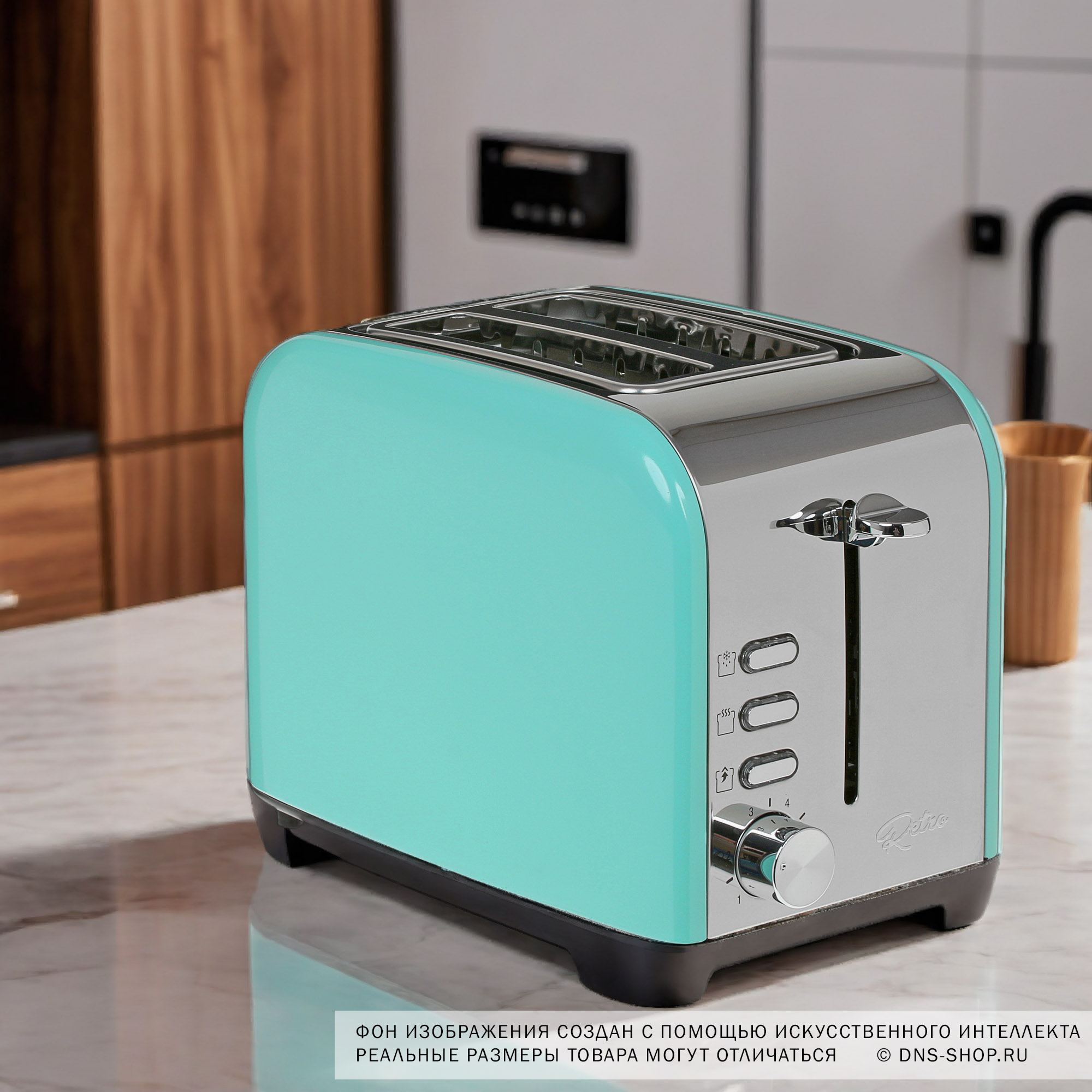 1360985 Тостер DEXP TSR-2000 бирюзовый STDN-0087242 - Вид №9
