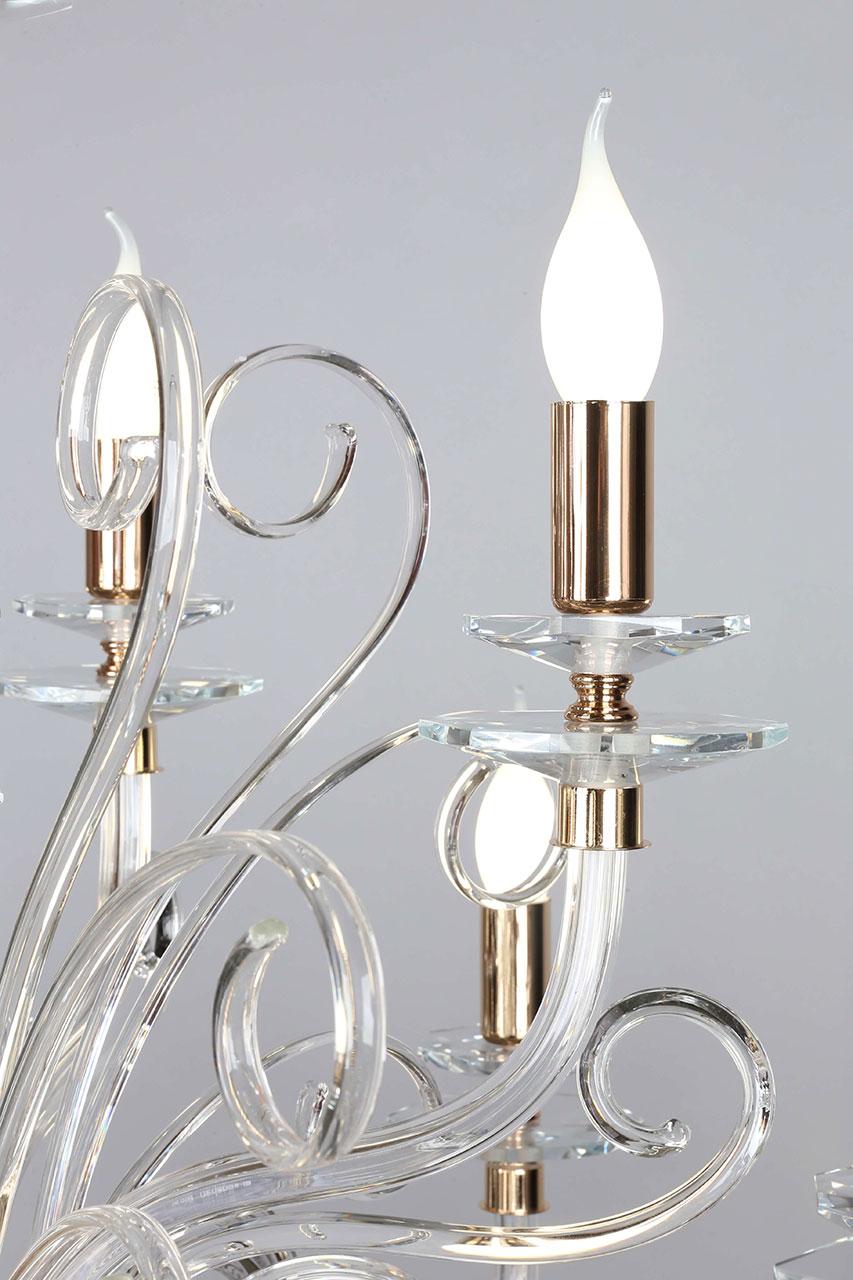 Подвесная люстра Omnilux Azzagulta OML-70313-12 OMNILUX ДИЗАЙНЕРСКИЕ, AZZAGULTA GOLD, ДВУХЪЯРУСНЫЕ 187084 Золотой  - Вид №1