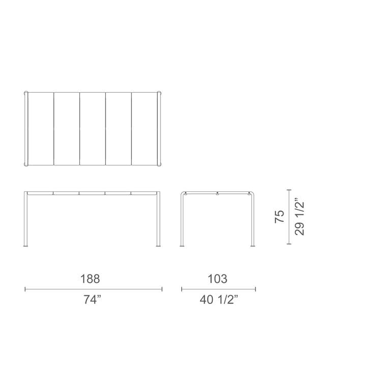 Алюминиевый садовый стол CAPPELLINI Vendicari ARCH-00141655 - Вид №3