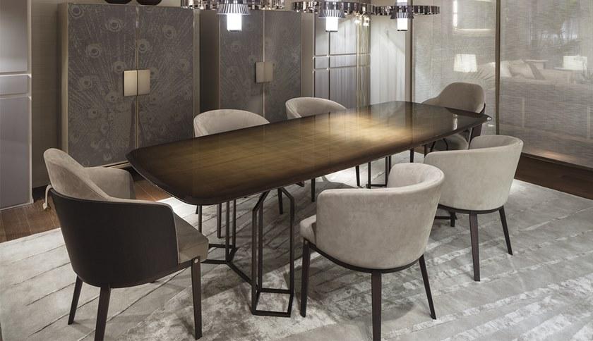 Paolo Castelli Кожаное и деревянное кресло с подлокотниками sun-id-1399028 - Вид №2