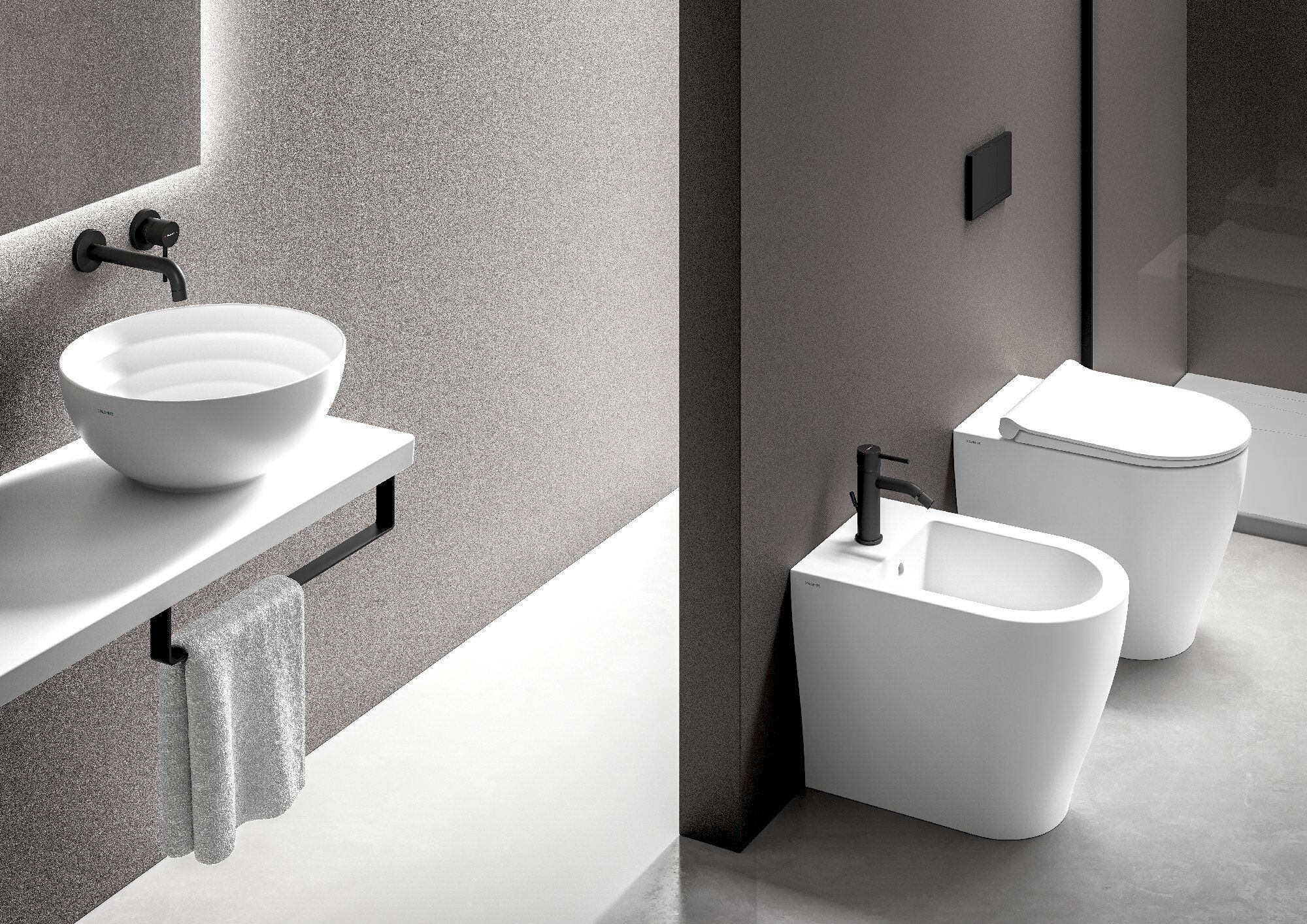 Керамическое напольное биде с переливом Ceramica Dolomite круглый мирт ARCH-00050276 - Вид №3