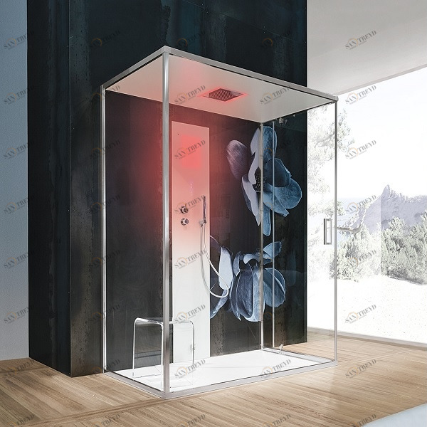 Ограждение для душа и турецкой бани Gemini 6 130х120 см 1GNV5S0 Gruppo Geromin