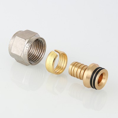 VTc.709.N.1604 Фитинг коллекторный для полиэтиленовой трубы Valtec 16 (2,0) мм  - Вид №1