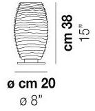 Vetreria Vistosi Настольная лампа из стекла Damasco sun-id-1374469 - Вид №1