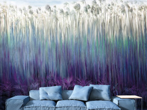 Цветочные узоры нетканые обои