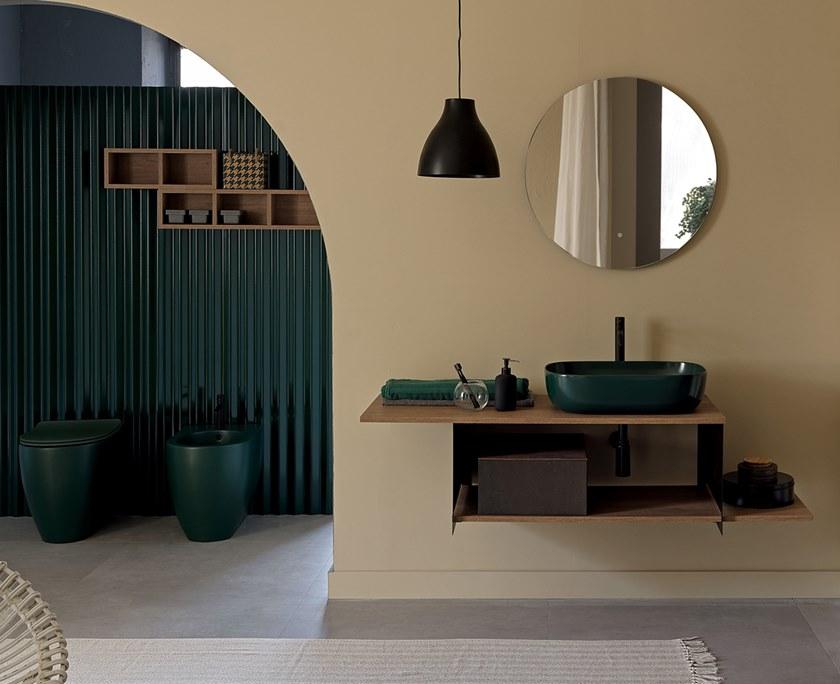 Scarabeo Ceramiche Тумба под умывальник подвесная одинарная Slide sun-id-1466050 - Вид №1