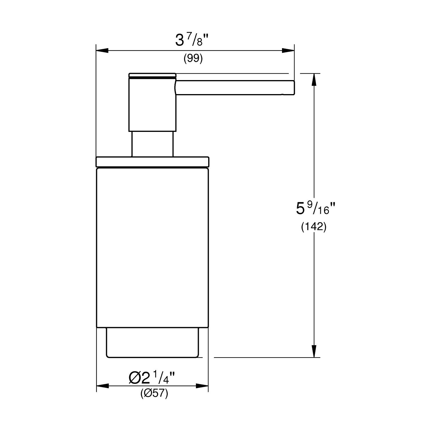 Дозатор жидкого мыла GROHE Selection, никель матовый (41028EN0) - Вид №1