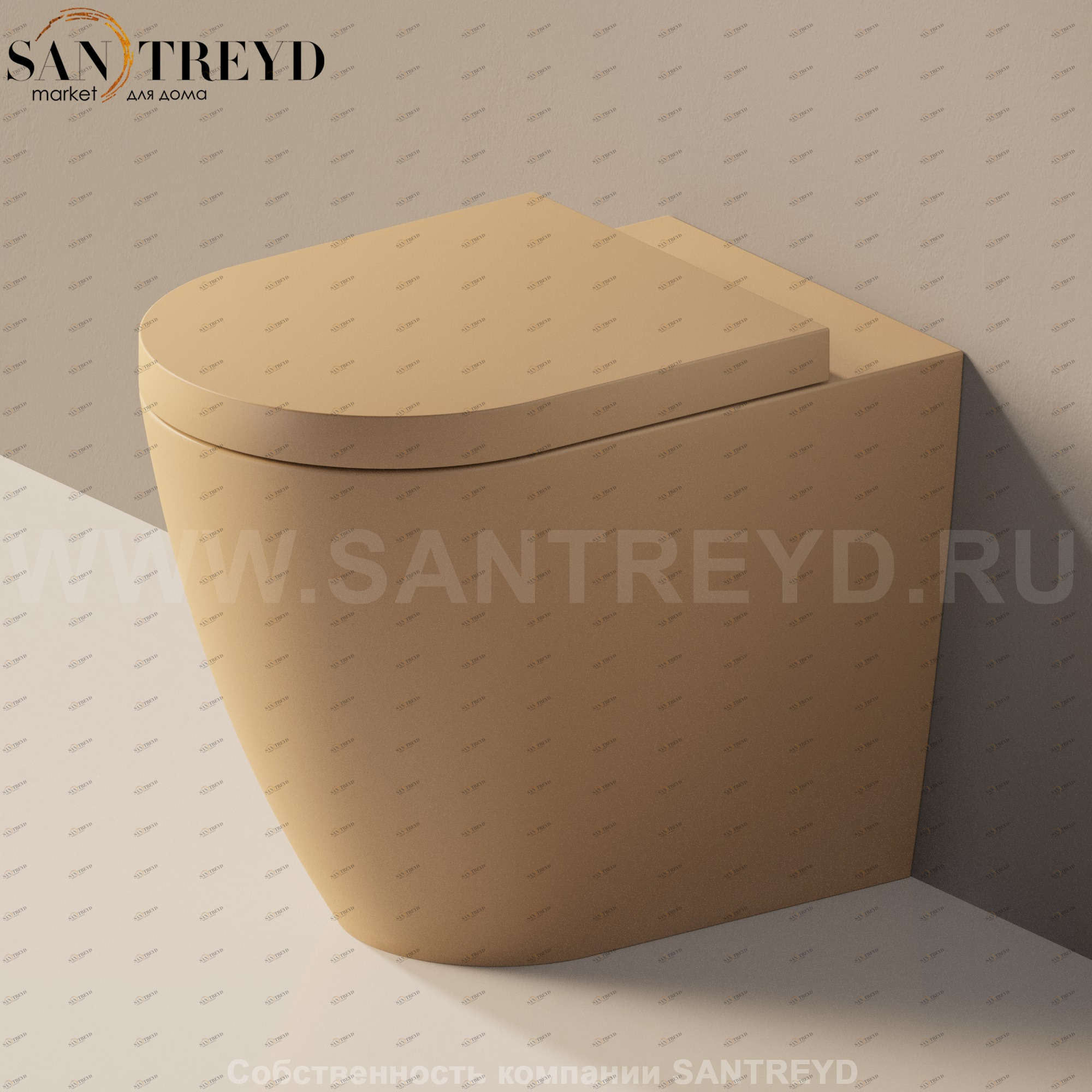 LK117G9004 Приставной унитаз напольный Коричневый Ceramica Flaminia Link Италия