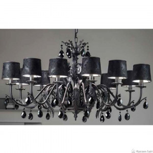 Masiero ACANTIA 12 BK-M (cut crystal) большая люстра подвесная