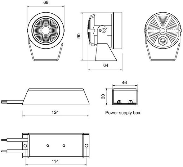 NEXO LUCE Регулируемый алюминиевый светодиодный проектор для улицы Projector nexo luce 2676 - Вид №1