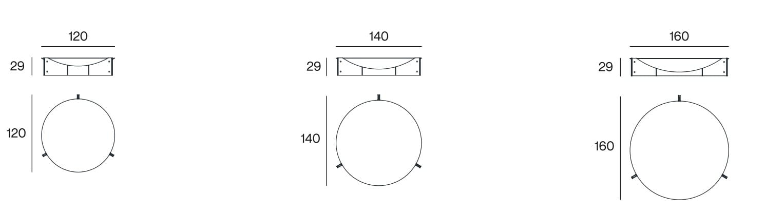 Низкий круглый журнальный столик из натурального камня Henge MUSE ARCH-00114440 - Вид №3