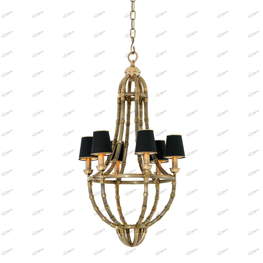 Люстра Moreaux S от Eichholtz латунь 110224 EICHHOLTZ ДИЗАЙНЕРСКИЕ, EICHHOLTZ 061608 Латунь 