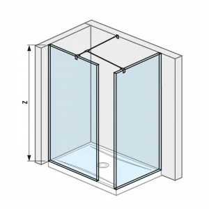JIKA Кабина душевая  H268426 Cubito Pure