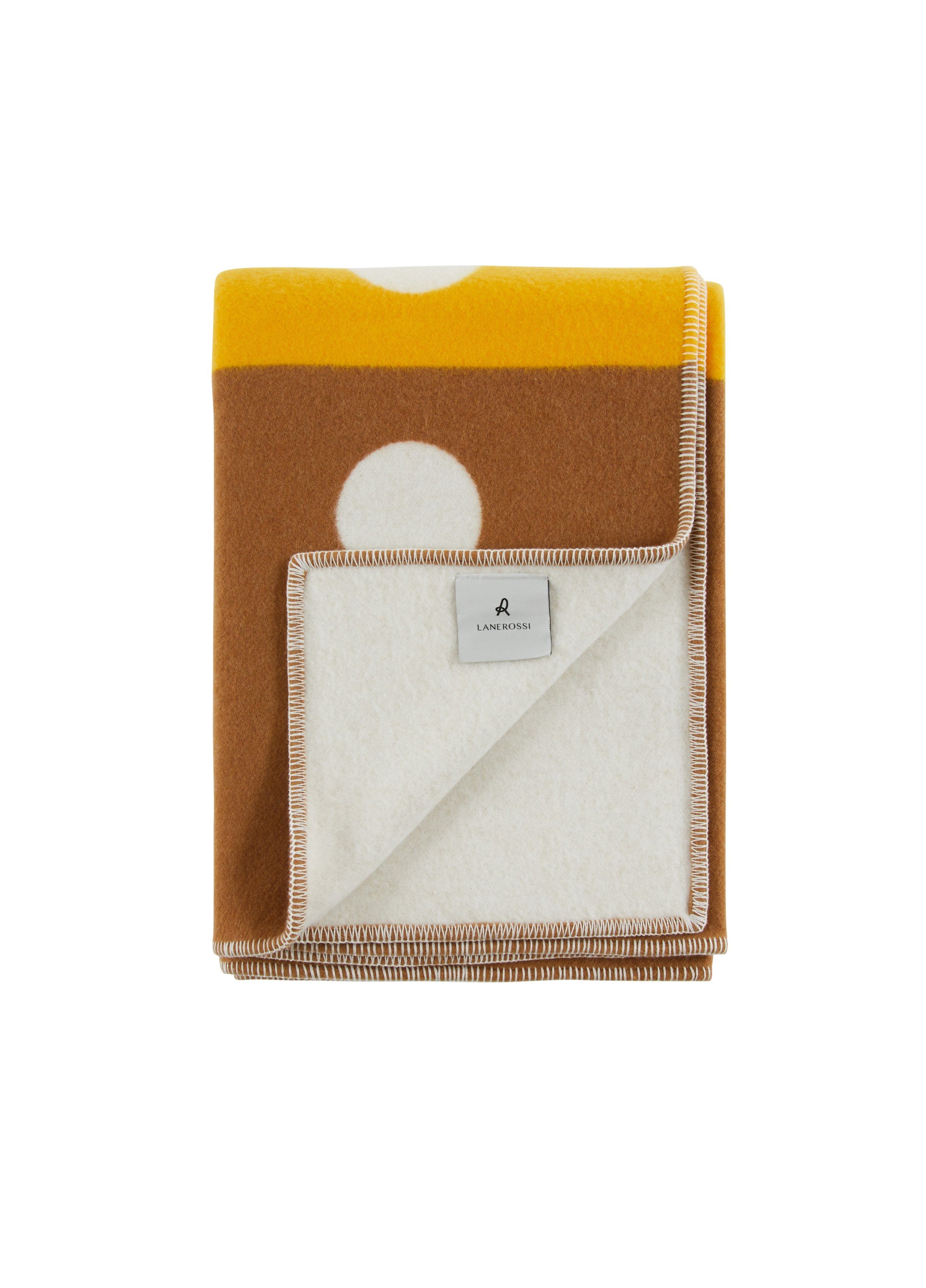 Plaid double face a pois e a righe in lana merino Lanerossi Memory is my Home ARCH-00100382 - Вид №11