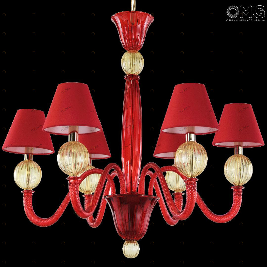 3778 ORIGINALMURANOGLASS Люстра-канделябр - Пастораль - муранское стекло OMG  см CLASSICO