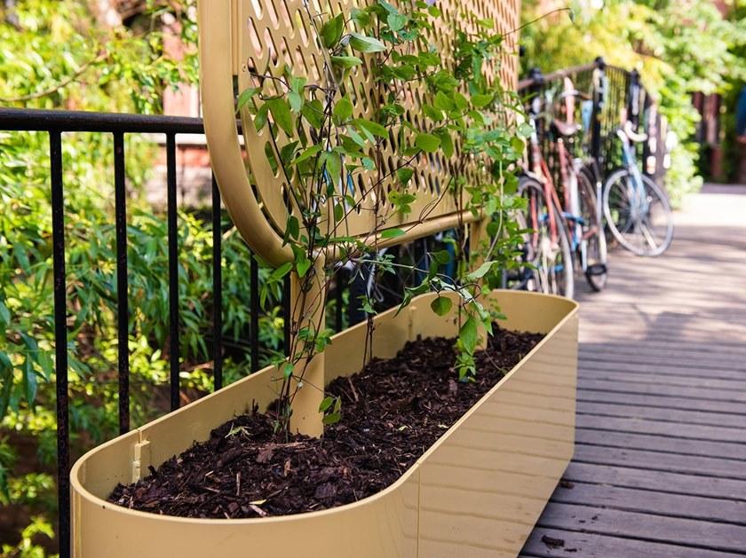 VESTRE Прямоугольная кашпо для общественных мест из стали с порошковым покрытием Pop sun-id-1413804 - Вид №2