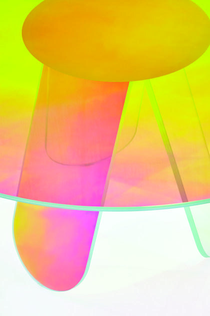 Glas Italia Круглый хрустальный стол Shimmer sun-id-1508344 - Вид №1