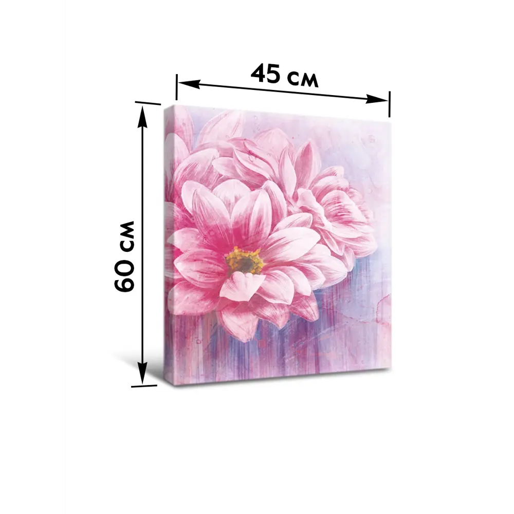 Картина модульная Розовые цветы 45x60 см 2 шт. 86731878 STLM-2181992 POSTERMARKET  - Вид №7