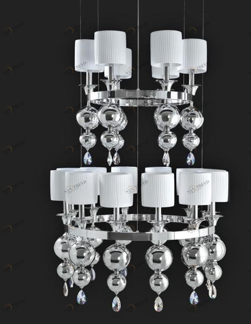 Люстра отраженного света с кристаллами Ginevra Santreyd sun-id-1376044