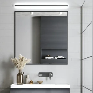Зеркало для ванной Omega Glass Struktura 80x80 см цвет серый 87913021 STLM-2101650