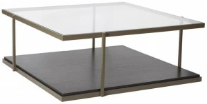 Duvivier Canapés Квадратный журнальный столик с деревянными и стеклянными столешницами Rio Riobc11v1t, riotbc11v1t