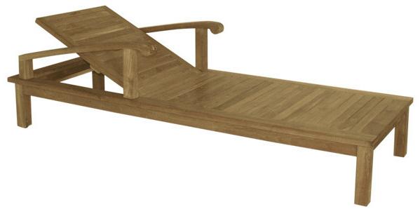 Il Giardino di Legno Откидной деревянный садовый шезлонг Saint laurent 515, 514 - Вид №1