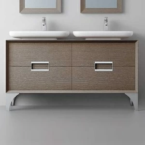 Avila Dos Тумба напольная на ножках KORA 150 см с раковинами NOVA Color R5 NOVUS Trendy