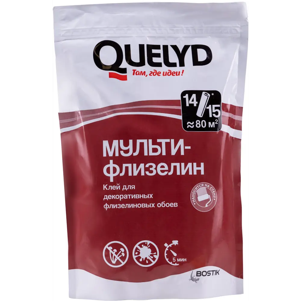 Клей для флизелиновых обоев Quelyd Мульти 80 м² 89380500 STLM-2114801 