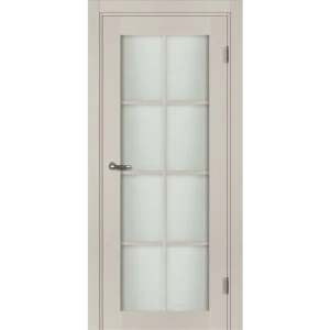 Комплект двери Пьемонт остекленная 80x200 см HardFlex цвет платина светлая без доборов