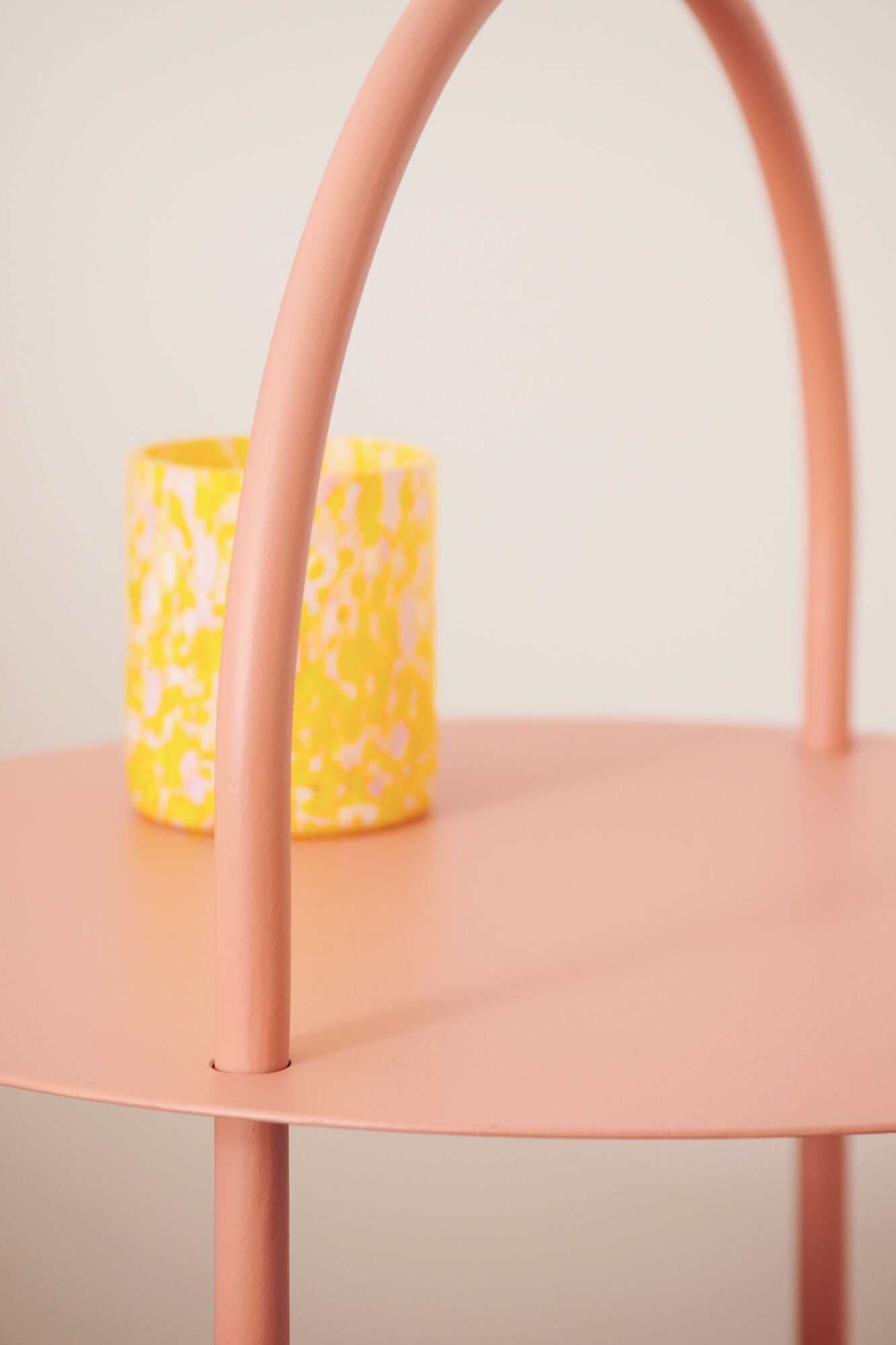 Круглая прикроватная тумбочка из кованого железа Lispi Himalia ARCH-00076763 - Вид №7