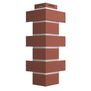 Угол наружный Dacha Кирпич гладкий цвет тёмно-красный