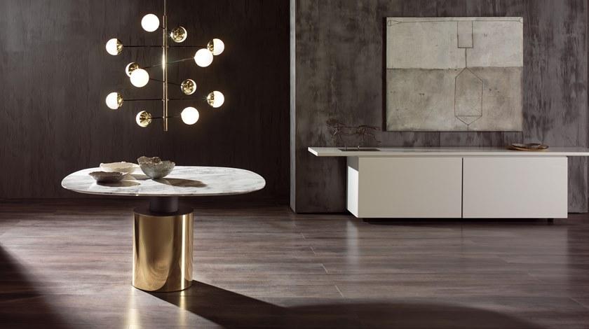 ACERBIS Круглый мраморный стол на металлической основе sun-id-1491845 - Вид №1