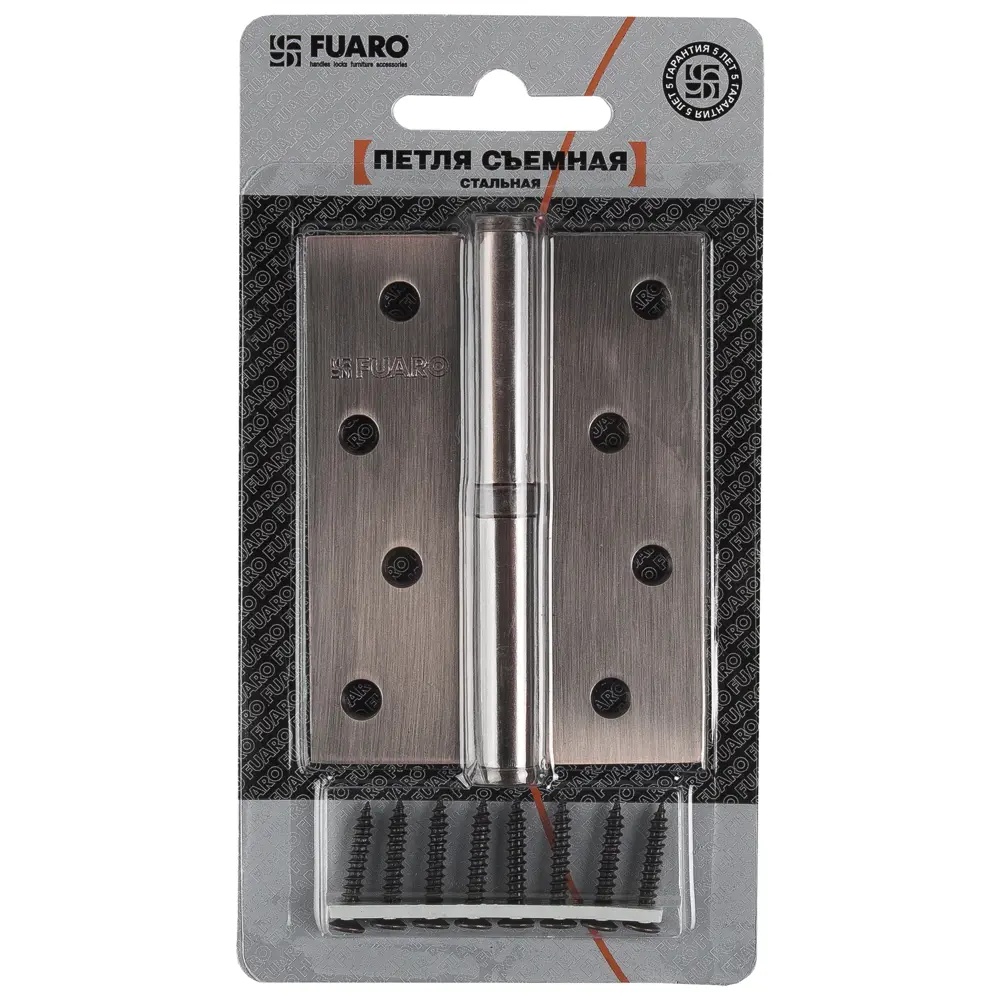 Петля съемная Fuaro 413/BL-4 правая 100x75x2.5 мм цвет старая цвет медь STLM-2148725 - Вид №2